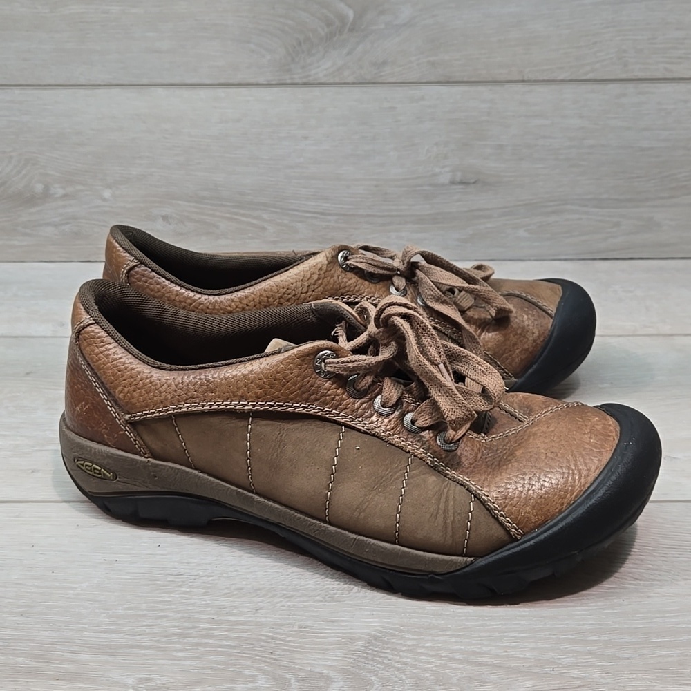 Keen Women Presidio Brown Leather Shoes Sneakers Boots Sz 9